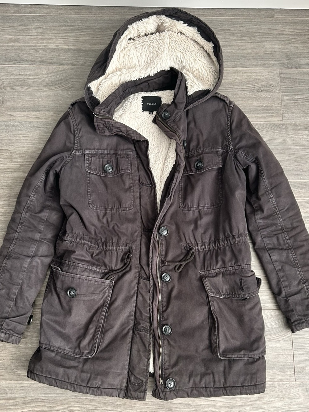 Aritzia Talula Troop Jacket Hooded Utility Jacket XS